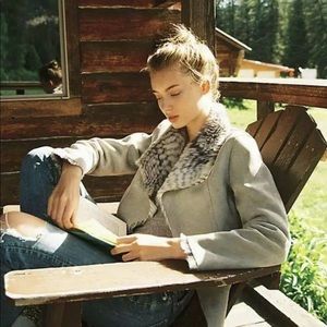 Anthropologie Marrakech faux fur/suede reversible jacket